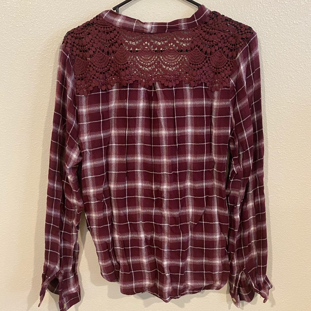 Open front flannel - Picture 2 of 2